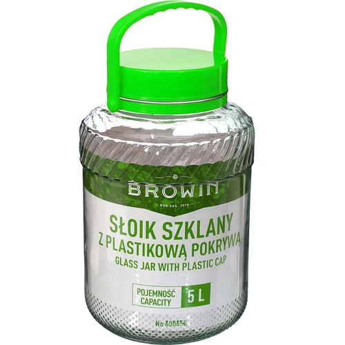 Burk 5 L med tång - grön lock - 2