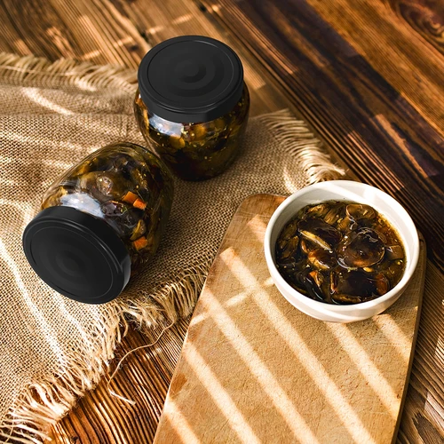 Burk TO 106 ml Amfora med svart lock fi 53 - 8 st. - 7