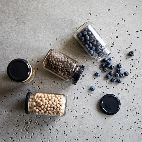 Burk TO 190ml med färgglatt lock fi 53 - 8 st. - 12