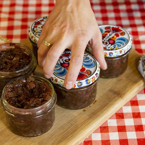 Burk TO 235 ml med färgglatt lock fi82 - 6 st. - 13