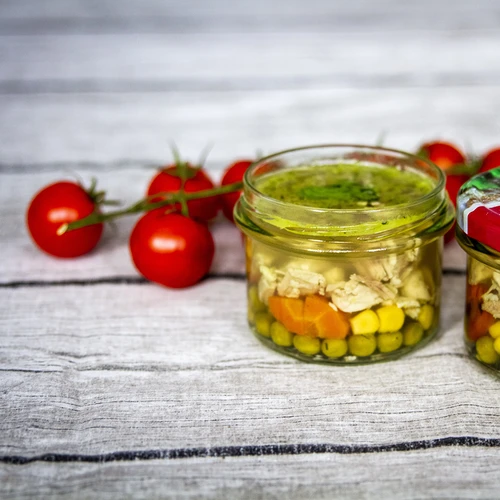 Burk TO 235 ml med färgglatt lock fi82 - 6 st. - 17