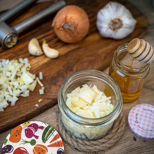 Burk TO 235 ml med färgglatt lock fi82 - 6 st. - 15