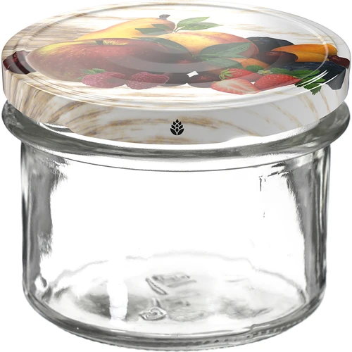 Burk TO 235 ml med färgglatt lock fi82 - 6 st. - 2