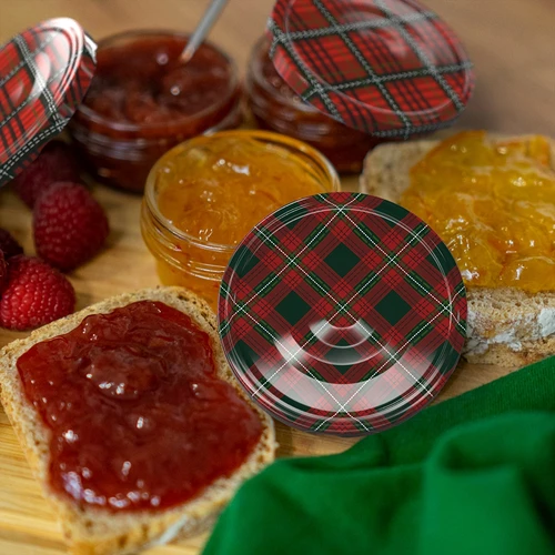 Burk TO 65 ml med färgglatt lock fi66 - 6 st. - 8