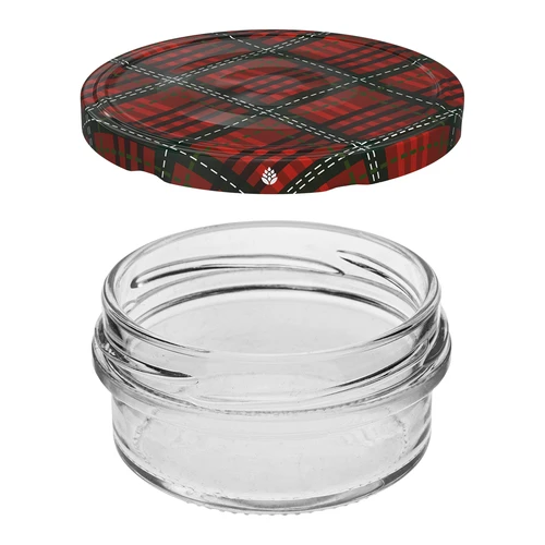 Burk TO 65 ml med färgglatt lock fi66 - 6 st. - 2