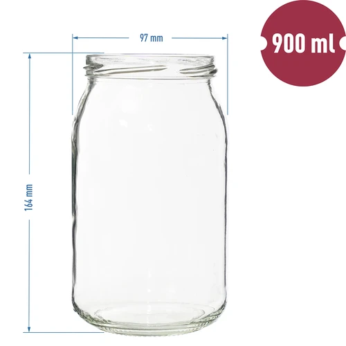Burk TO 900ml fi82/6 - 8st. - 6