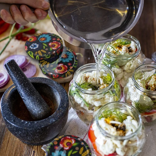 Burk TO Amfora 580 ml med färgglatt lock fi82/6-6st. - 15