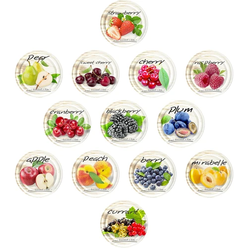 Burk TO, tjockis 580ml med färgglatt lock fi82/6, 6 st. - 6