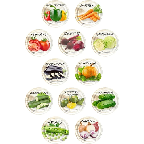 Burk TO, tjockis 580ml med färgglatt lock fi82/6, 6 st. - 5