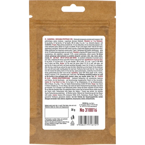 Burkkött - blandning av örter och kryddor, 30 g - 2