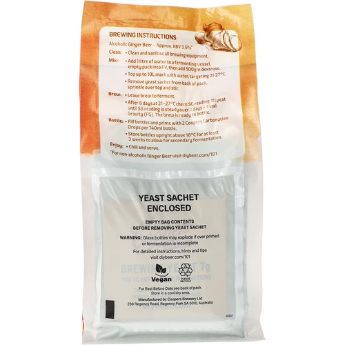 Coopers koncentrat för bryggning av Ginger Beer, 0,5 kg - 3