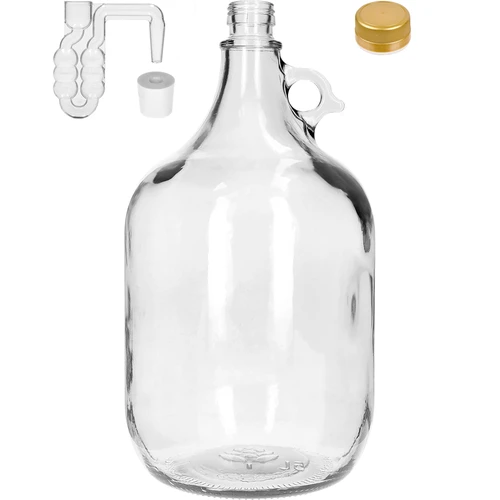 Dama 5 L med skruvlock, korkpropp och jäsrör – 4-pack - 2