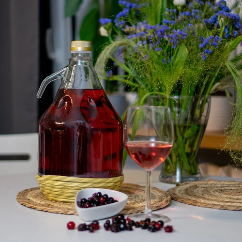 Dama karaff 3 l med flätning, med skruvlock - 3