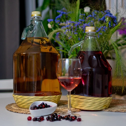 Dama karaff 3 l med flätning, med skruvlock - 4