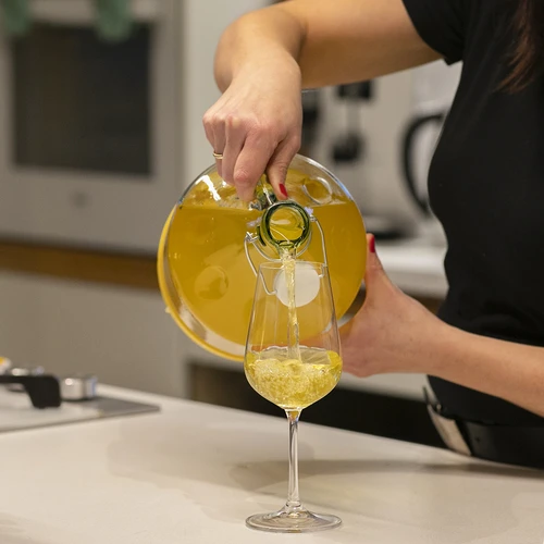 Damejeanne 5 L - plastkorg, trådstängning - 3