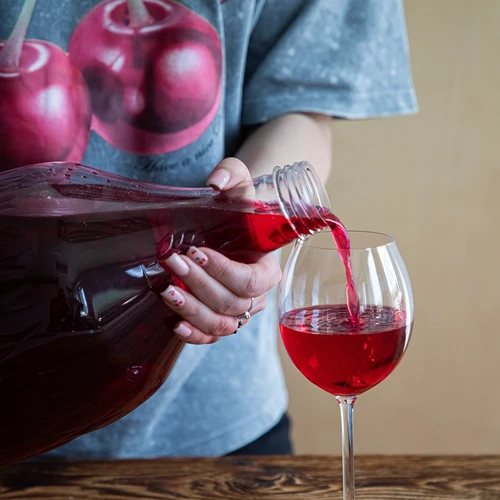 Damejeanne Dama 5 L PET, med skruvkork och korg - 7