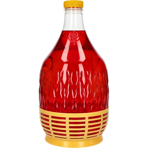 Damejeanne Dama 5 L PET, med skruvkork och korg - 2