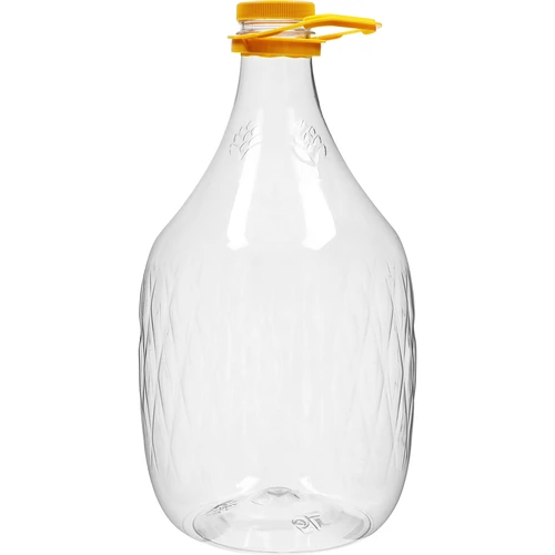 Damejeanne Dama 5 L PET, med skruvlock och handtag