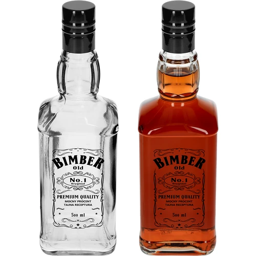 Flaska Daniels 500 ml med skruvkork, tryck ”Bimber OLD”, 1 st. - 3