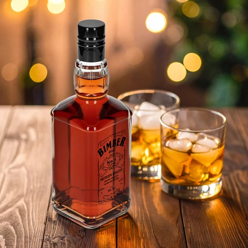 Flaska Daniels 500 ml med skruvkork, tryck ”Bimber OLD”, 1 st. - 7