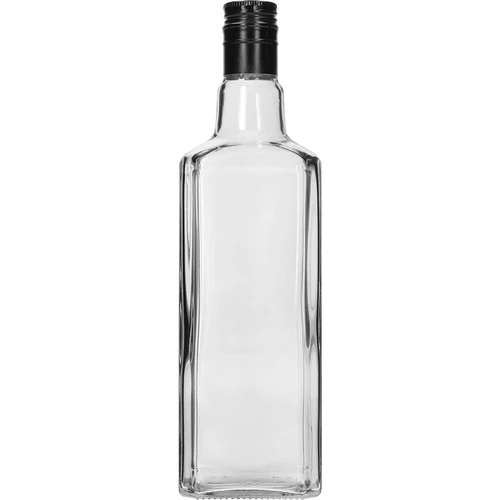 Dekorativ flaska TYNKTURA 0,5 L, med lång svart skruvkapsyl Ø 28 mm, 1 st.