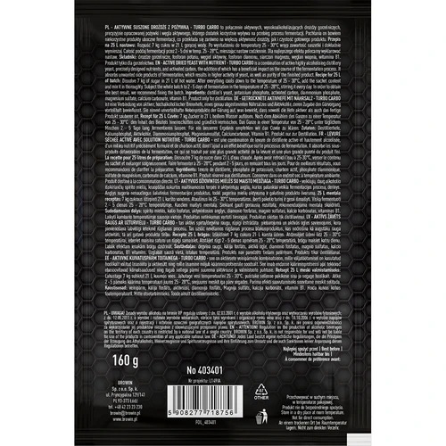 Destillationsjäst Turbo Carbo - 3