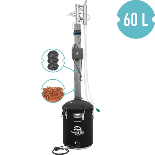 Destillationssats hawkSTILL ”Kalla fingrar” 60 L + Wi‑Fi IQ‑system med LCD‑display - 2