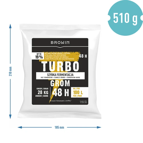 Destillerijäst Turbo Grom 48h 100L - 5