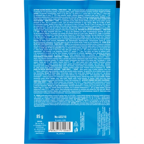 Destillerijäst Turbo Grom 5-7 dagar - 2