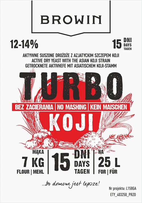 Destillerijäst Turbo Koji, 50 g (utan mäskning!) - 5
