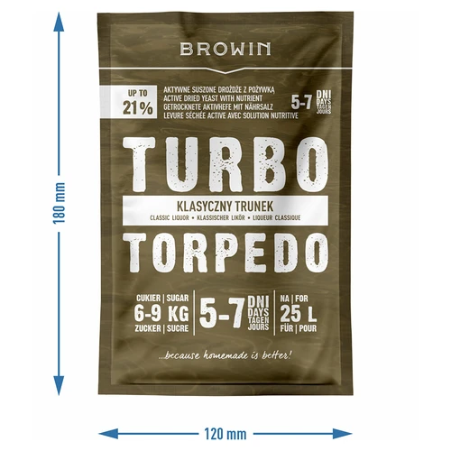 Destillerijäst Turbo Torpedo 5-7 dagar 21% 100g - 6