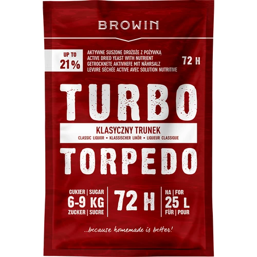 Destillerijäst Turbo Torpedo 72h 21% - 120 g