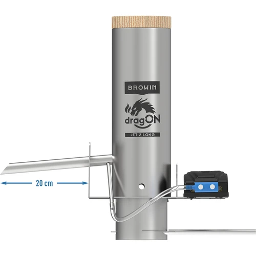dragON-kit för rökskåp - IQ-moduler med Wi-Fi och rökgenerator JET 2 LONG med asklåda - 5