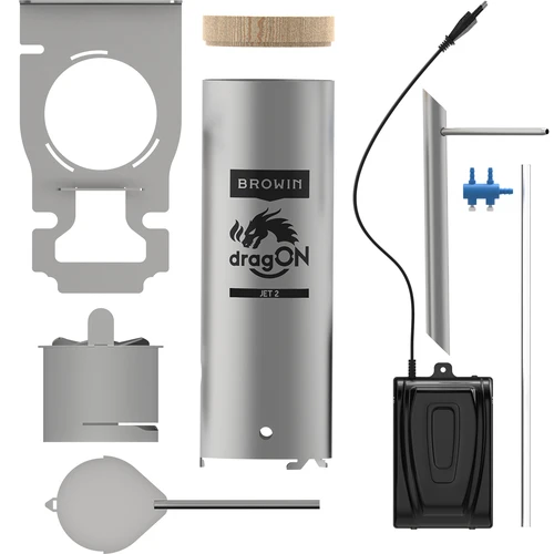 dragON-kit för rökskåp - IQ-moduler med Wi-Fi och rökgenerator JET 2 LONG med asklåda - 7