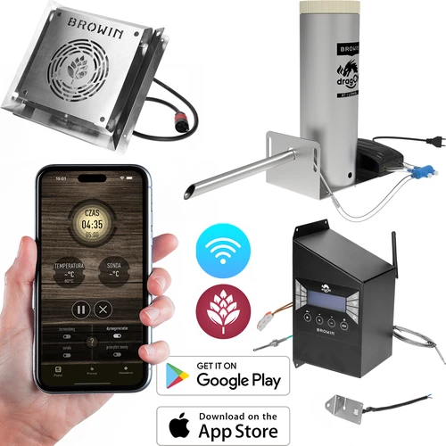 dragON-set för rökskåp – IQ-moduler med Wi‑Fi och rökgenerator JET 1 LONG