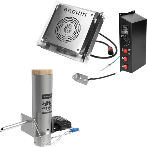 dragON-set för rökugn - elektriska moduler med digital styrenhet och rökgenerator JET 2 LONG