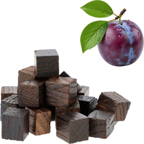 Ekkuber av fransk ek, kraftigt rostade, aromatiserade – Plommon, 20 g - 3