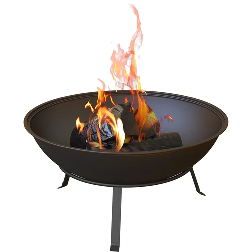 Eldfat för trädgården med grillgaller, Ø55 cm, runt, skålformad - 6