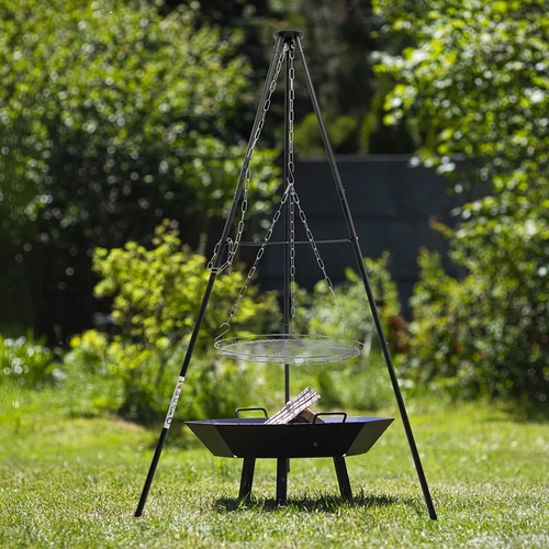 Eldstadstativ med grillgaller, 150 cm - 6