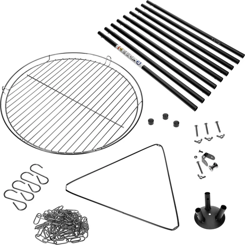 Eldstadstativ med grillgaller, 150 cm - 2