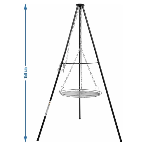 Eldstadstativ med grillgaller, 150 cm - 5