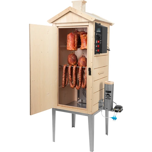 Elektriskt rökskåp dragON PLYWOOD NATURE 100E med elektrisk värmemodul och styrenhet - 4