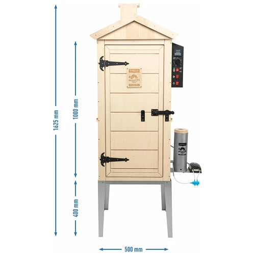 Elektriskt rökskåp dragON PLYWOOD NATURE 100E med elektrisk värmemodul och styrenhet - 14