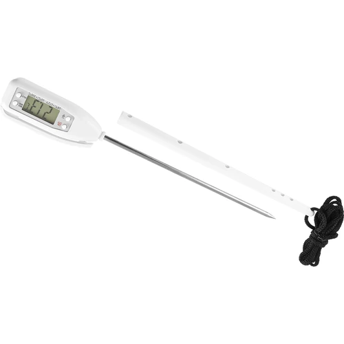 Elektronisk kökstermometer (-50°C till +300°C) med fodral, vit