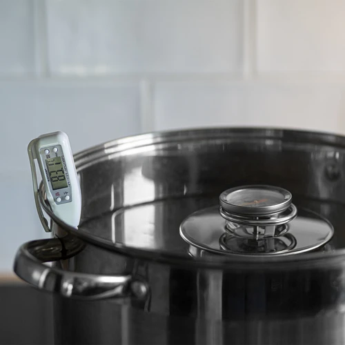 Elektronisk kökstermometer (-50°C till +300°C) med fodral, vit - 3