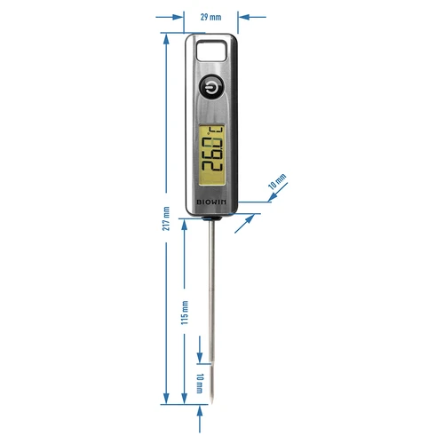 Elektronisk kökstermometer, LCD (-50°C till +200°C) - 4