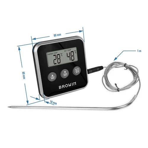 Elektronisk kökstermometer med sond (0°C till 250°C) mix - 4