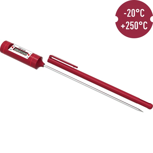 Elektronisk livsmedelstermometer med LCD (-20 °C till +250 °C), röd - 3