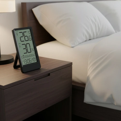 Elektronisk rumstermometer från Soens, svart - 7