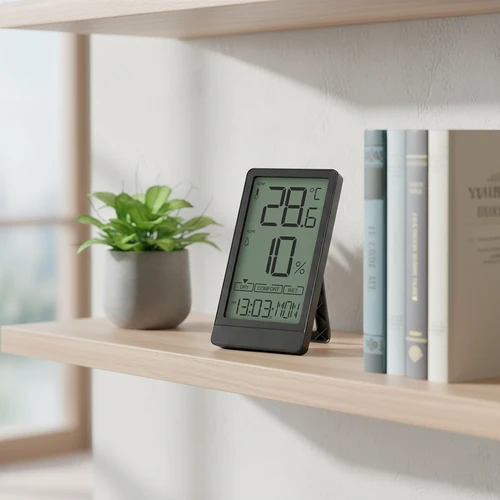 Elektronisk rumstermometer från Soens, svart - 8